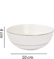 Royal Mezze Bone China Veg Bowl in White Colour - HomeTown