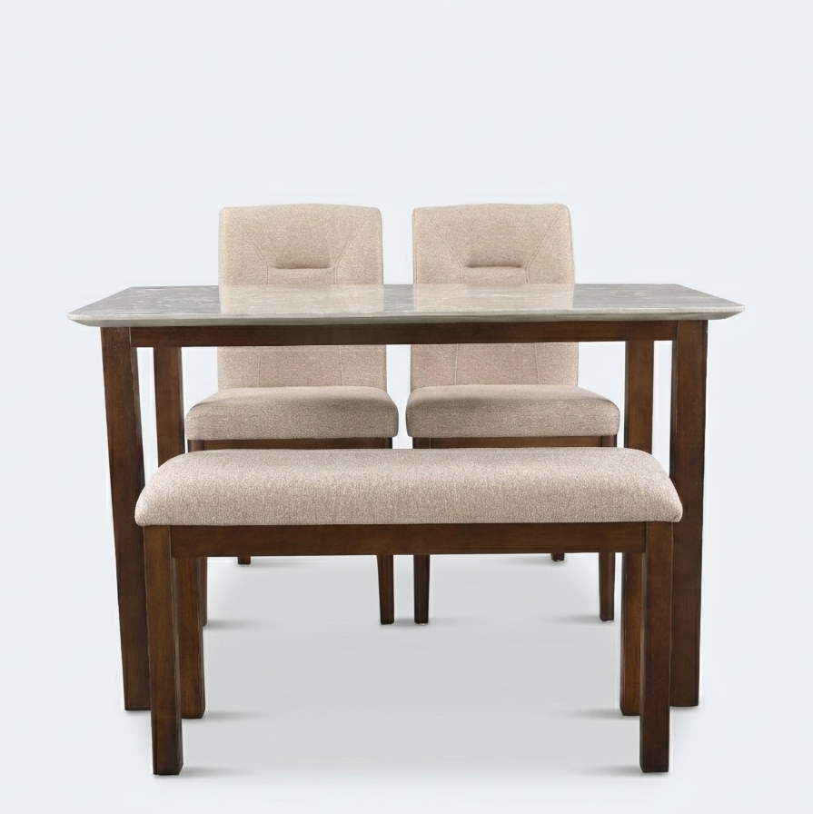 STONITA MARBLE TOP 4 STR DINNING TABLE