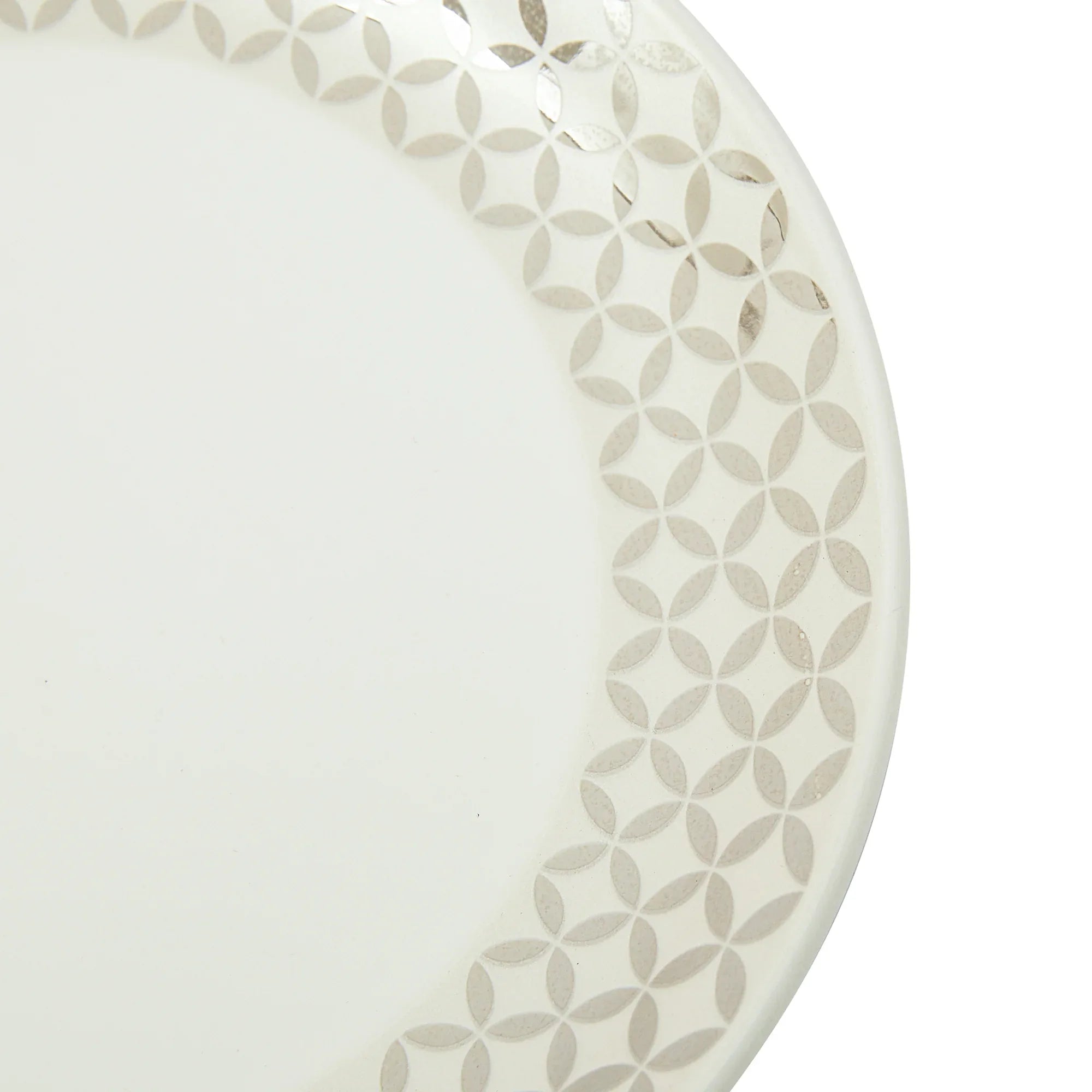 Nora Adela Bone China Small Plate 18 Cm in White Colour - HomeTown