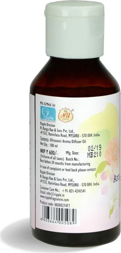 Ultrasonic Refill Scented OIl In Glass Bottle in Floral Beats Colour dimensions