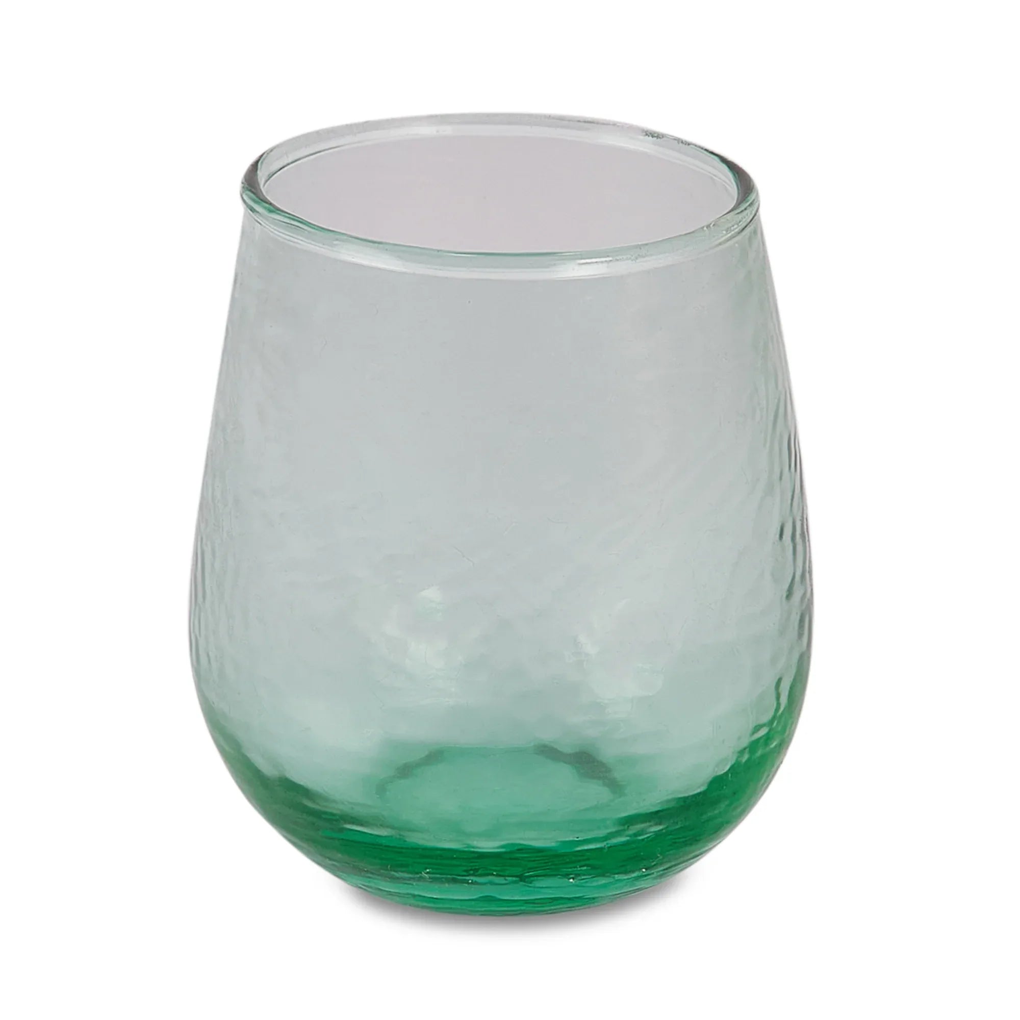 Ikigai Hammered Juice Glass Set of 4 in Green Colour - HomeTown