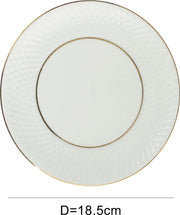 Royal Mezze Bone China Quarter Plate 18 Cm in White Colour - HomeTown