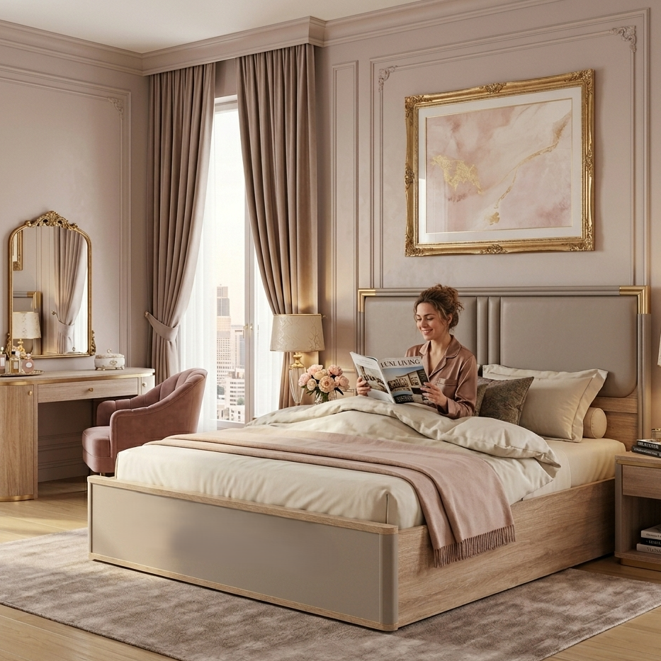 ASA NX QUEEN BED WITH HYDRAULIC STRGE