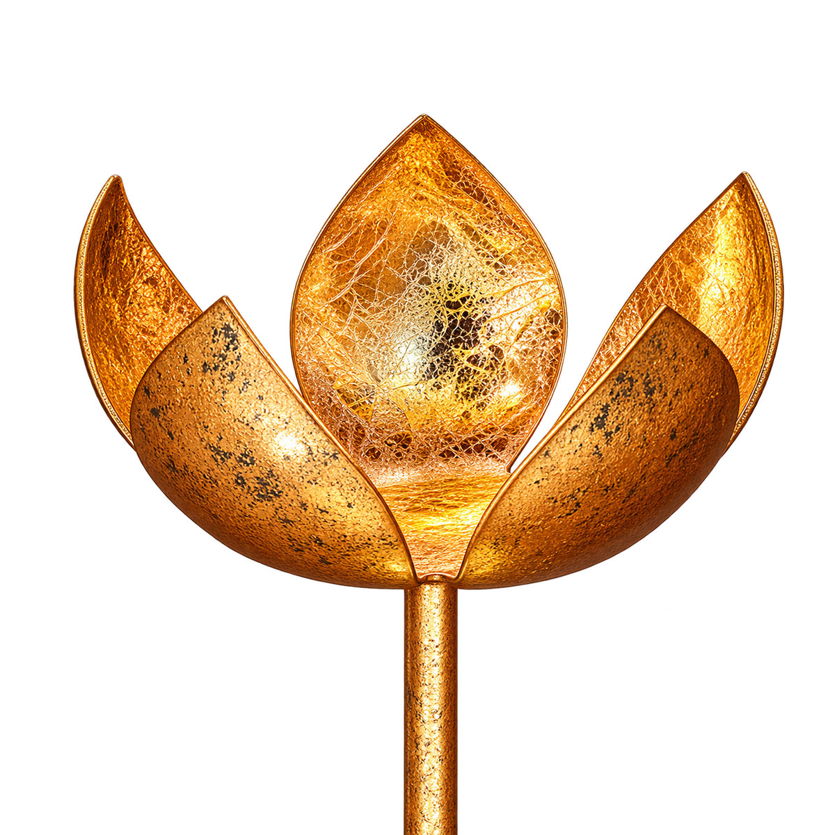 CGI Luxe Utsav Lotus Goblet S Tea Light Gold Finish | 9X9X21 cm