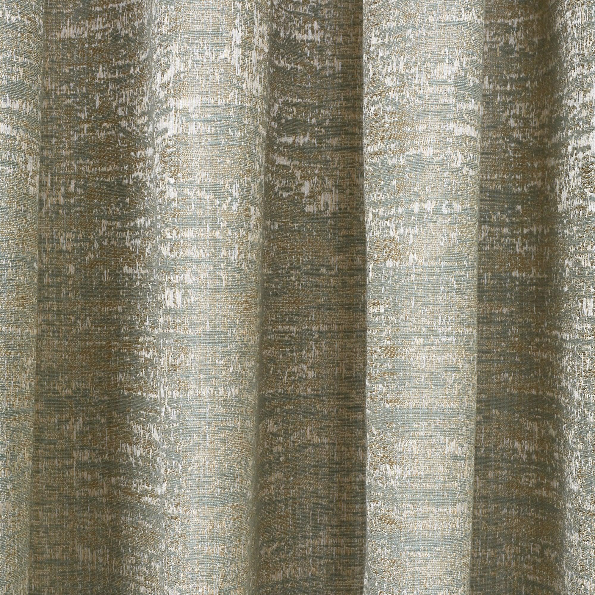 Amour Set of 2 Solid Jacquard Dim Out Curtains 7 Feet in Aqua Colour - HomeTown