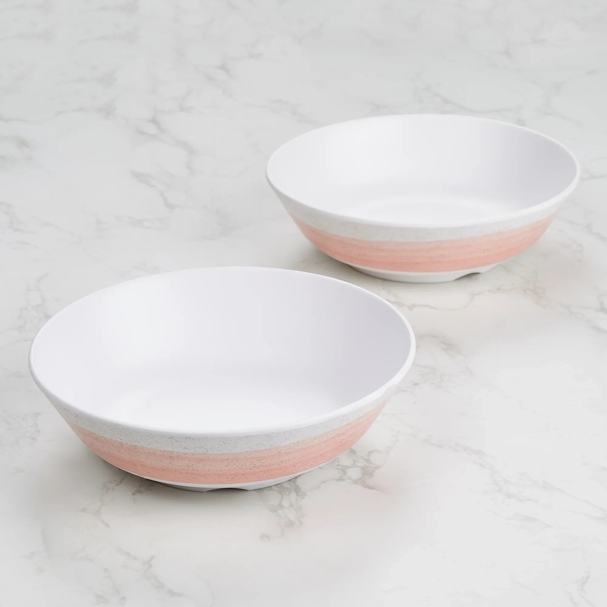 Emilia Melamine Serving Bowl 800 Ml Set of 2 in Pink Colour - HomeTown