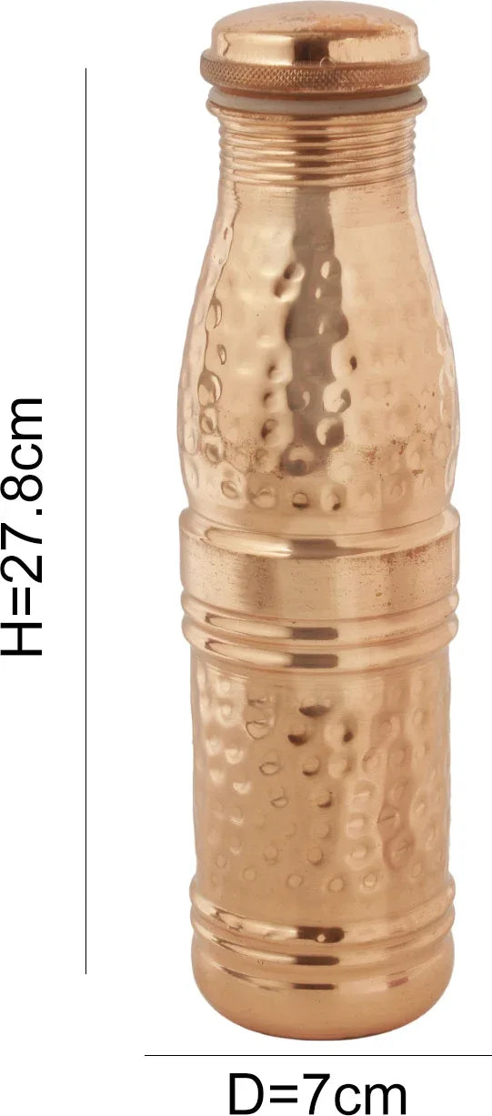 Copper Drinking Bottle in Brown Colour by Living Essence - HomeTown