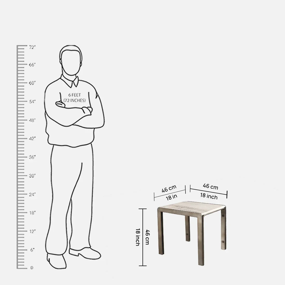 Solstice Marble Side Table in White & Black Colour - HomeTown