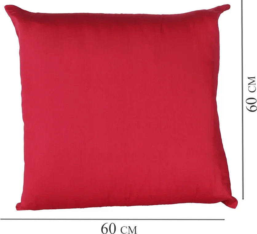 Nora Palette Cotton Satin Sham Cover 60x60 Cm 210 TC in Berry Colour - HomeTown