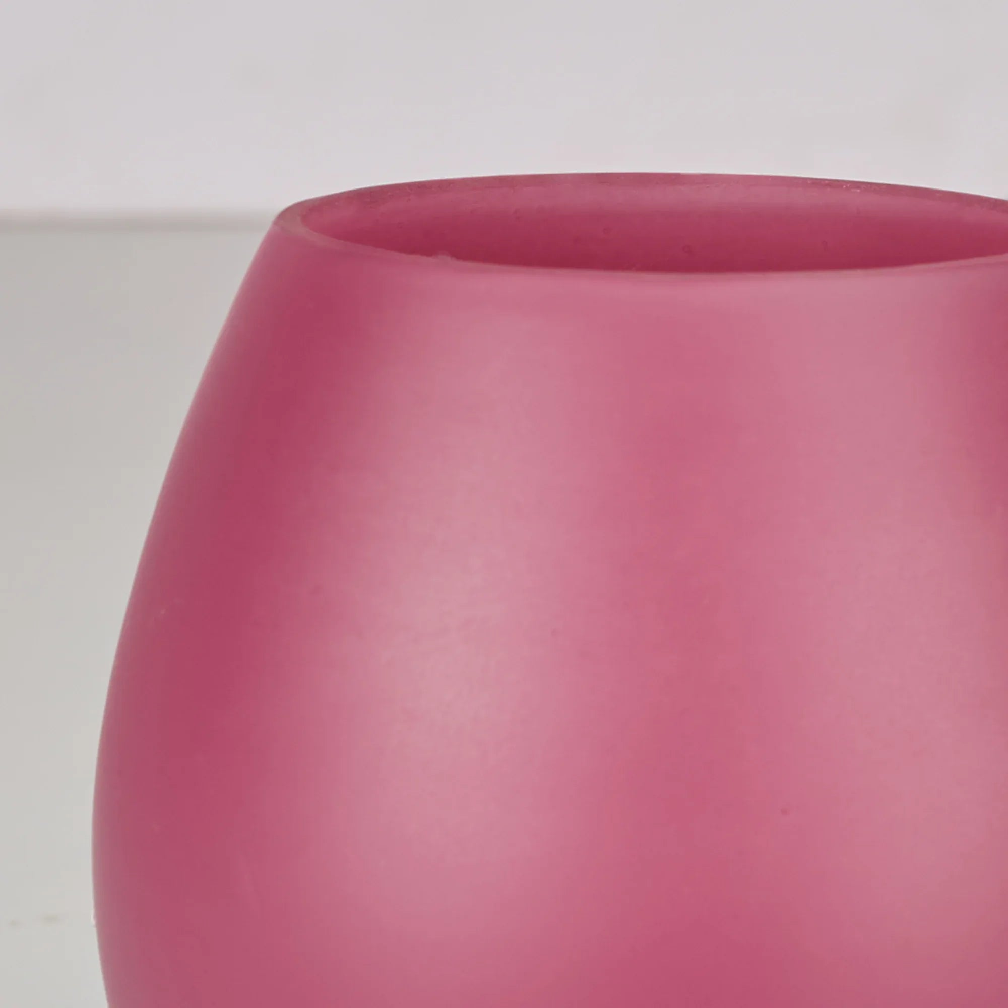 Emilia Glass Frosted Colored Jar With Lid in Plum Colour - HomeTown