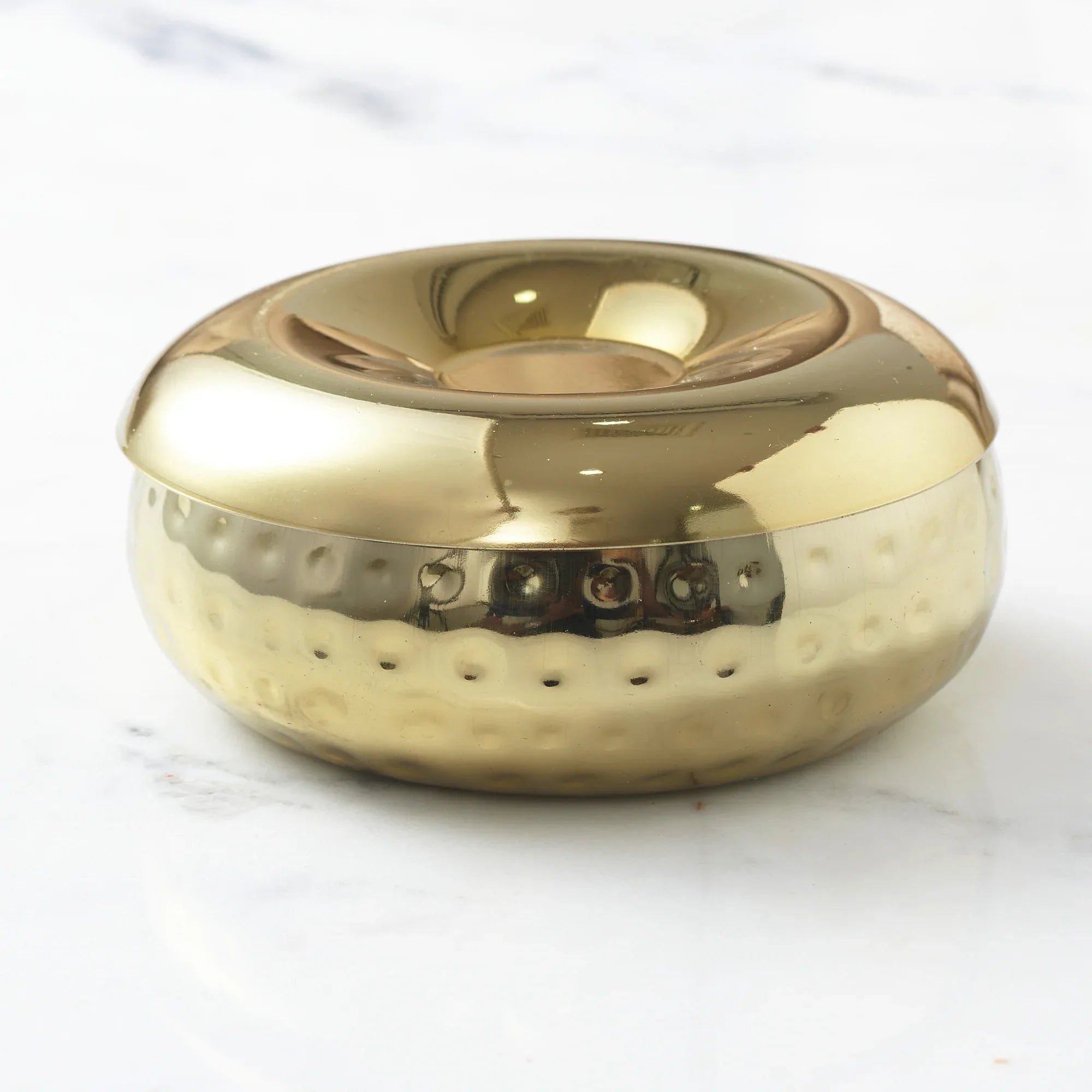 Sapphire Steel with Gold Finish Snack Bowl Set of 7 in Gold Colour - HomeTown