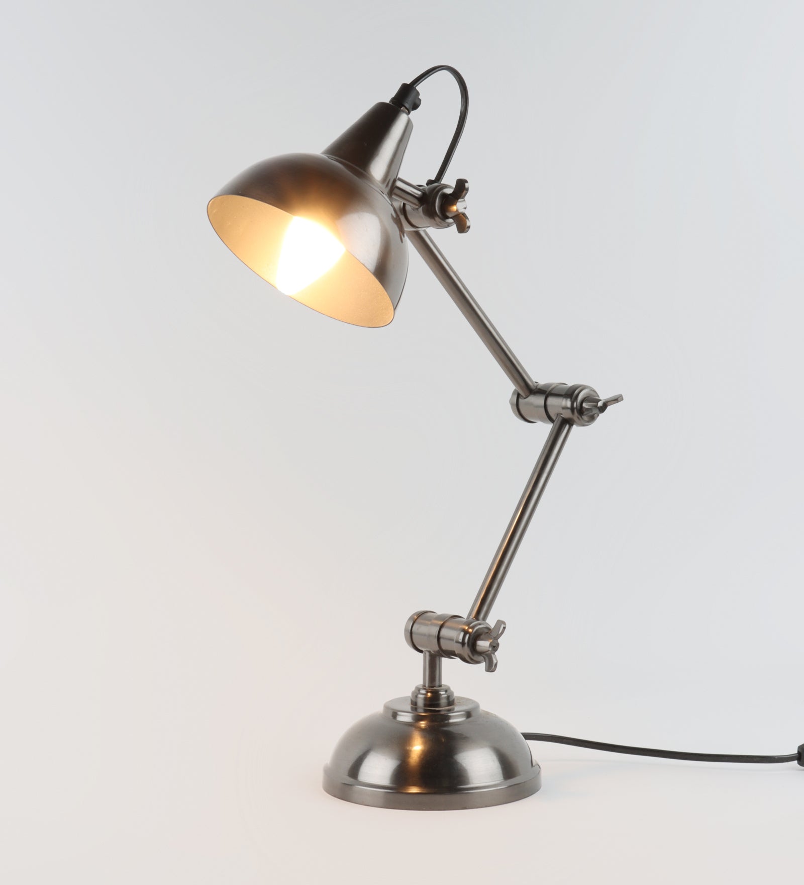 Shiny Gold Adjustable Iron Study Lamp