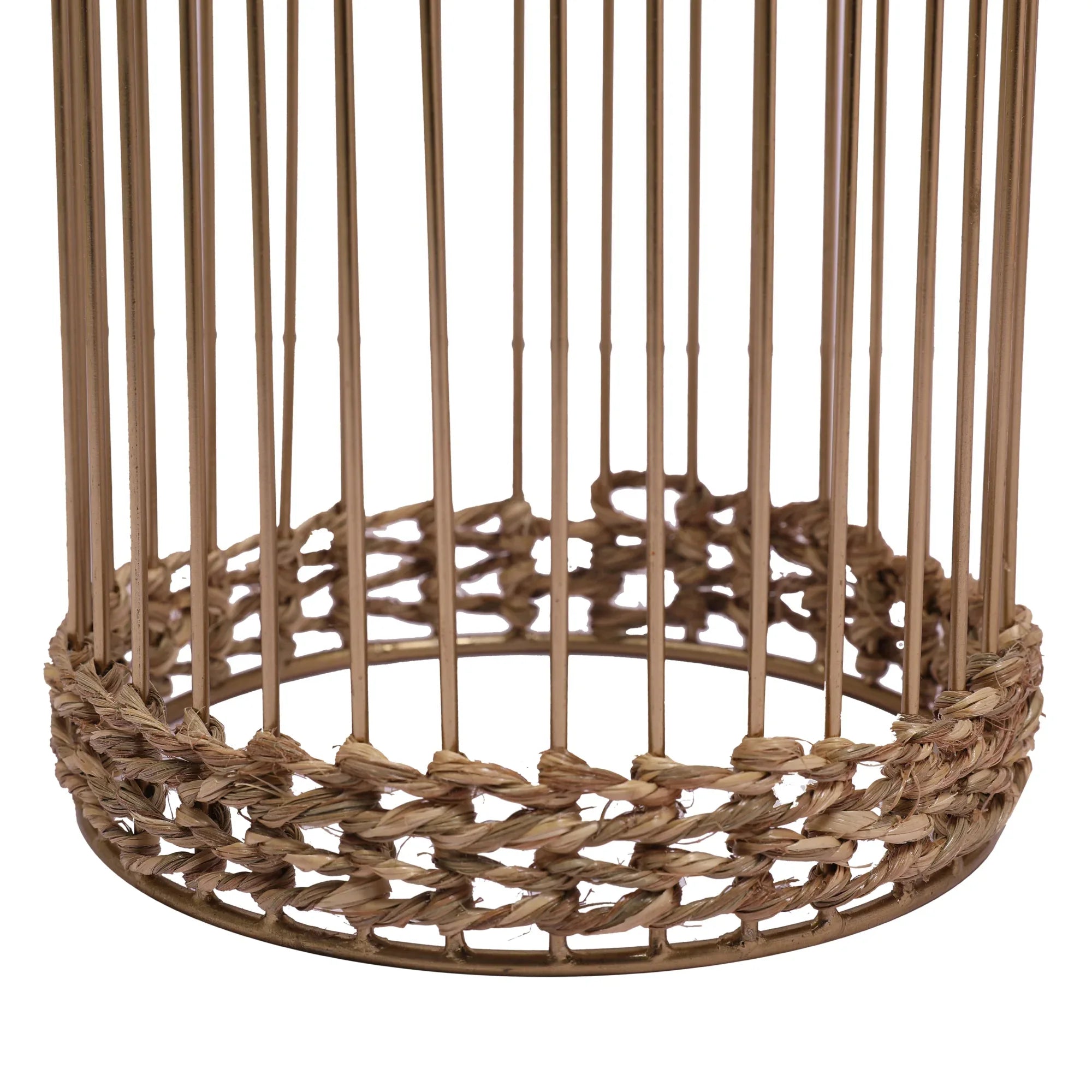 Cosmos Metal Planter 66 cm in Gold Colour - HomeTown