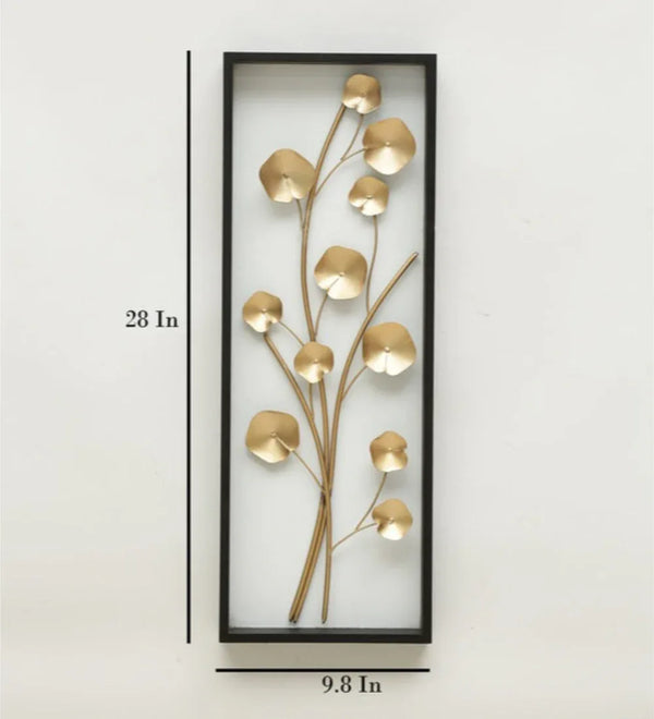 Wall Decor Metal Kiara Frame by Vedas dimensions