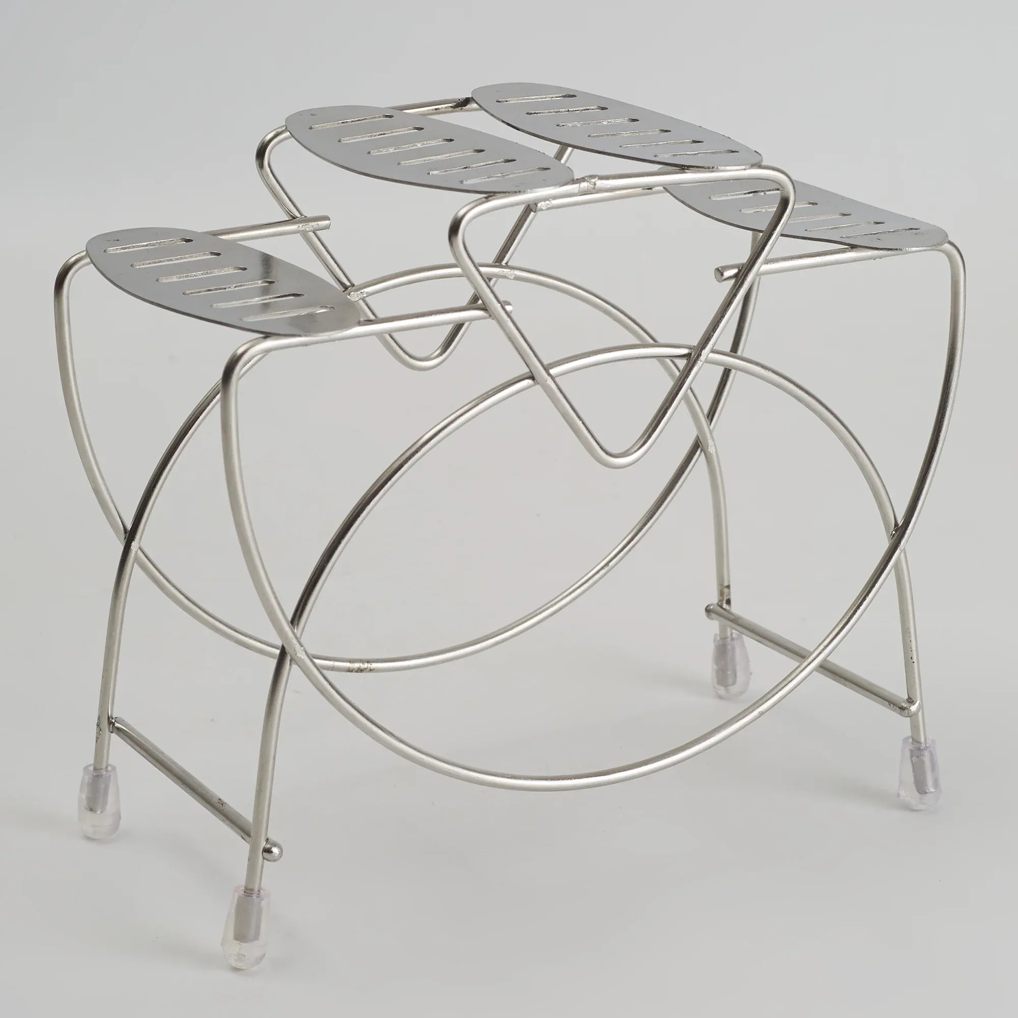 Utsav Stainless Steel Classic Cutlery Set of 24 Pieces With Stand in Silver Colour - HomeTown