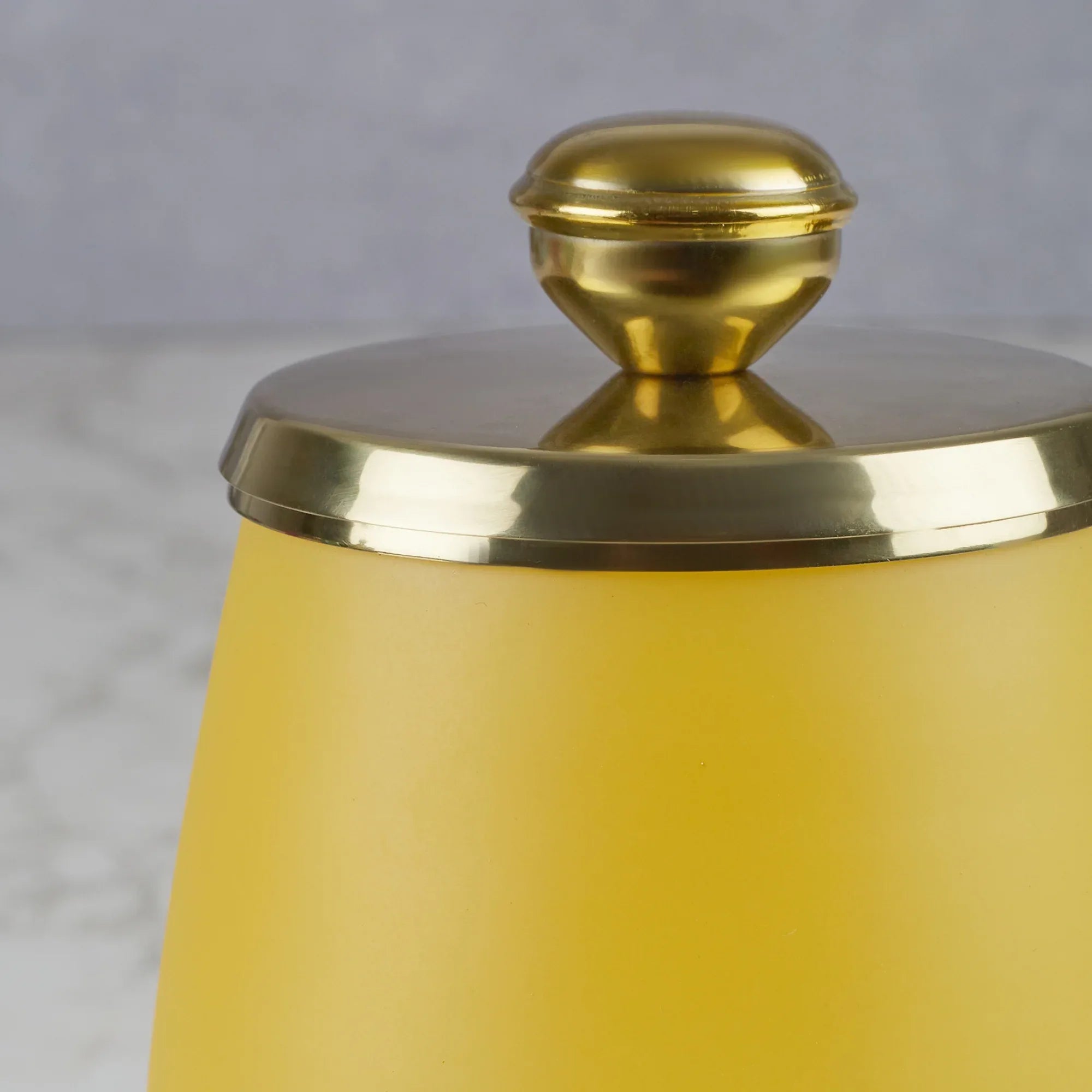 Emilia Glass Frosted Colored Tumbler in Yellow Colour - HomeTown