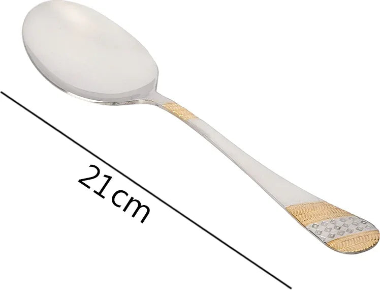 Fns Imperio Steel Serving Spoon Set 2 Pc in Multi Colour - HomeTown