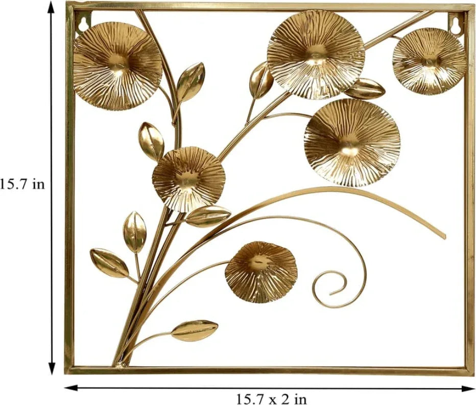 Wall Decor Metal Palak Leaf Panel by Vedas - HomeTown