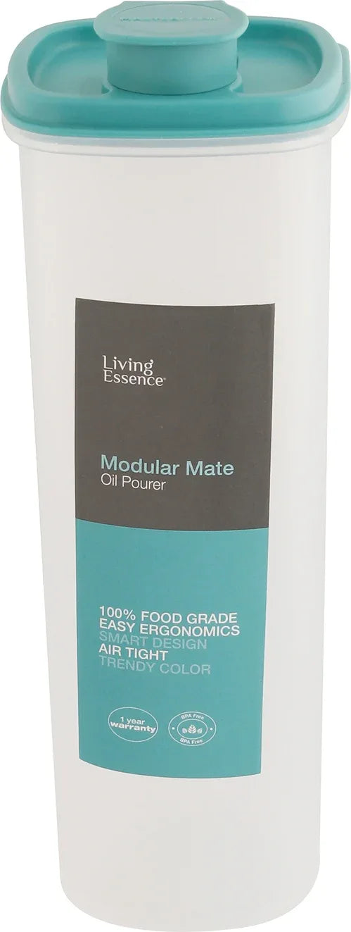 Modular Mate Plastic Square Oil Can 1 Ltr by Living Essence
