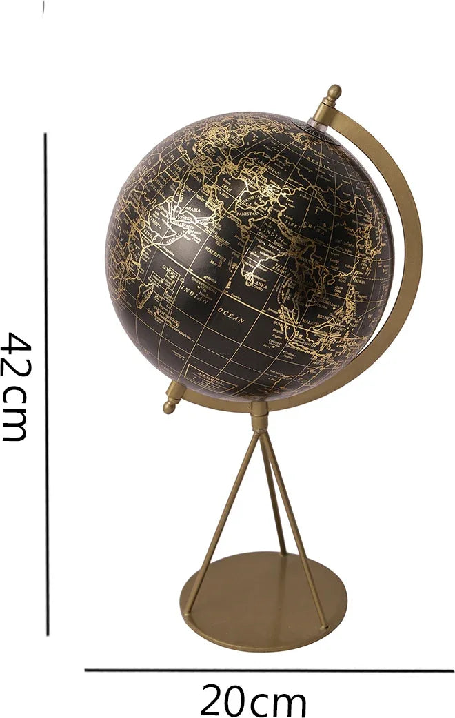 Rover Metal Tripod Globe 8 Inch in Black Colour - HomeTown