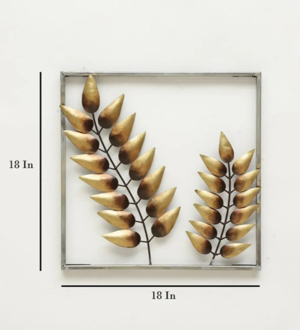 Wall Decor Metal Unicom Leaves by Vedas - HomeTown