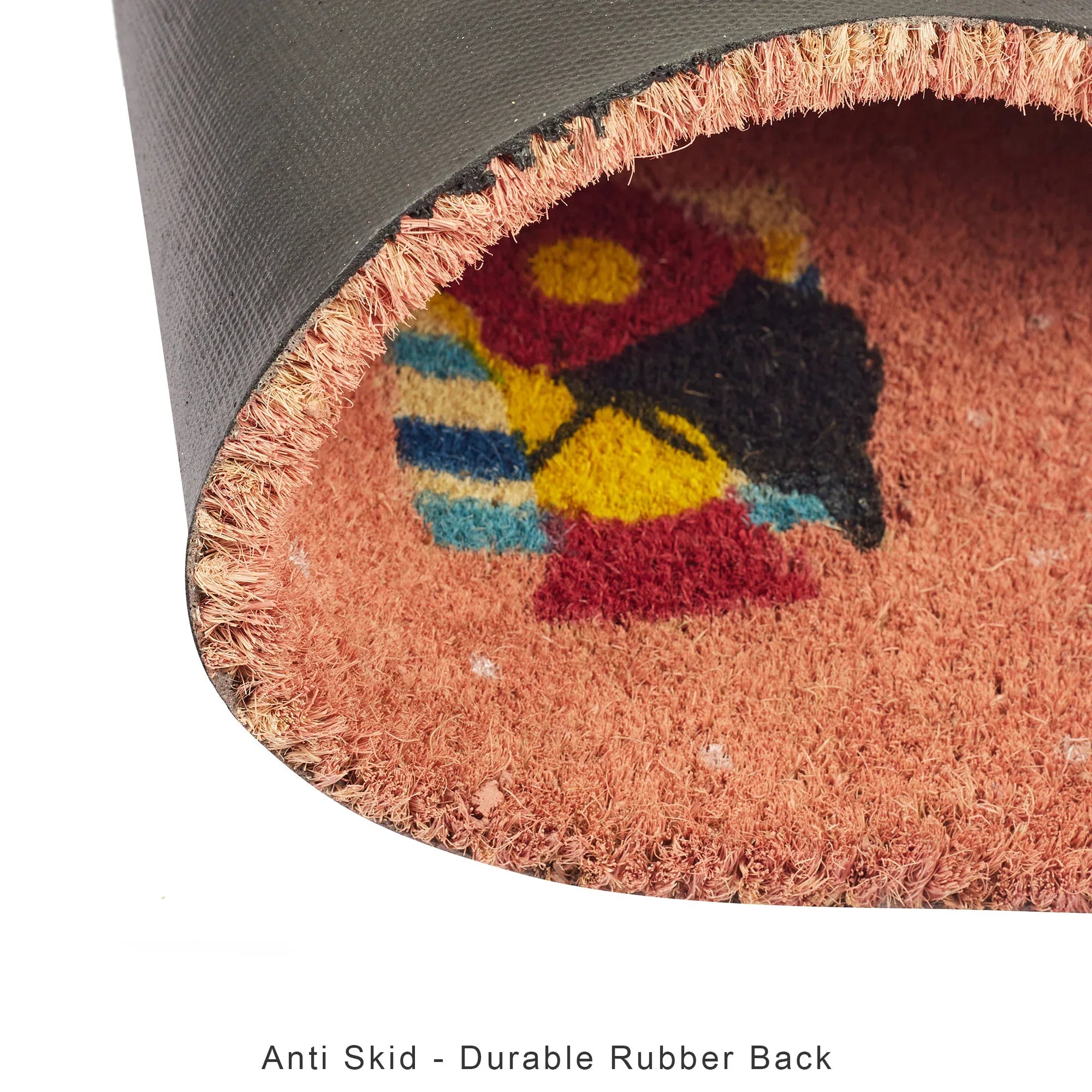 Good Life Is Vitamin Sea Printed Coir Doormat 40x60 CM in Coral Colour - HomeTown