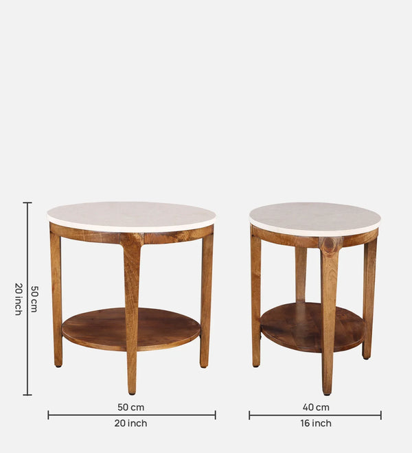 Siam Acacia Wood Night Stand in Honey Colour dimensions