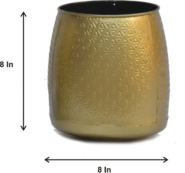 Planter Metal Braham Small by Vedas dimensions