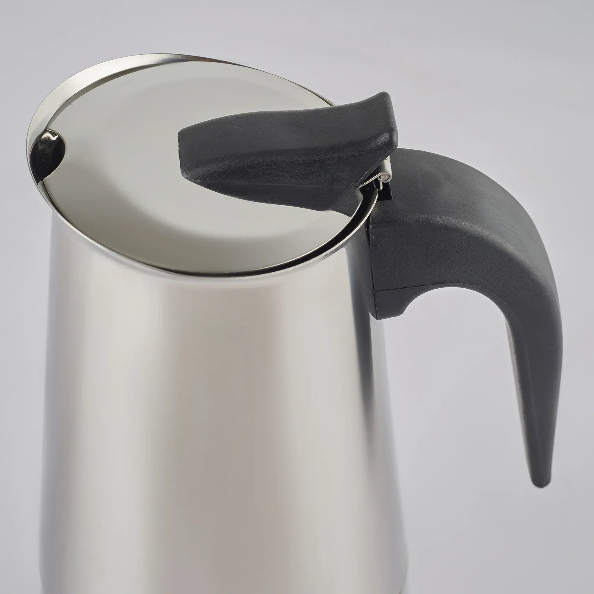 Brew Steel Moka Pot Coffee Maker 450 ml in Silver Colour - HomeTown