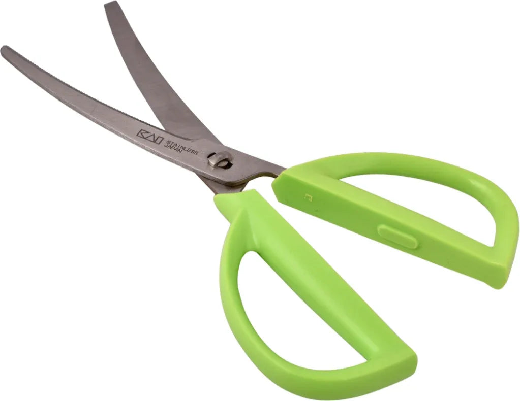Curve Stainless steel Kitchen Scissor in Green Colour - HomeTown