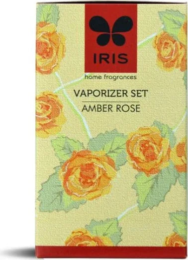 Vapourizer Set Ceramic 5Ml With 2 Tealights in Amber Rose Colour - HomeTown