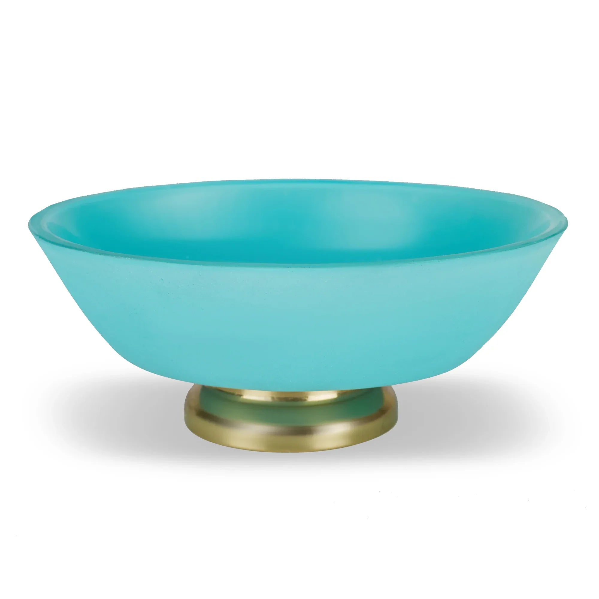 Emilia Glass Frosted Colored Soap Dish in Turq Colour - HomeTown