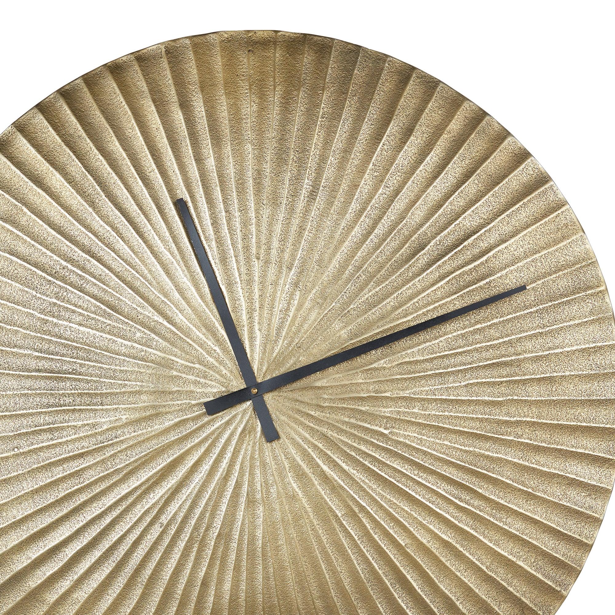 Magna Metal Clocks 74 Cm in Antique Gold Colour - HomeTown