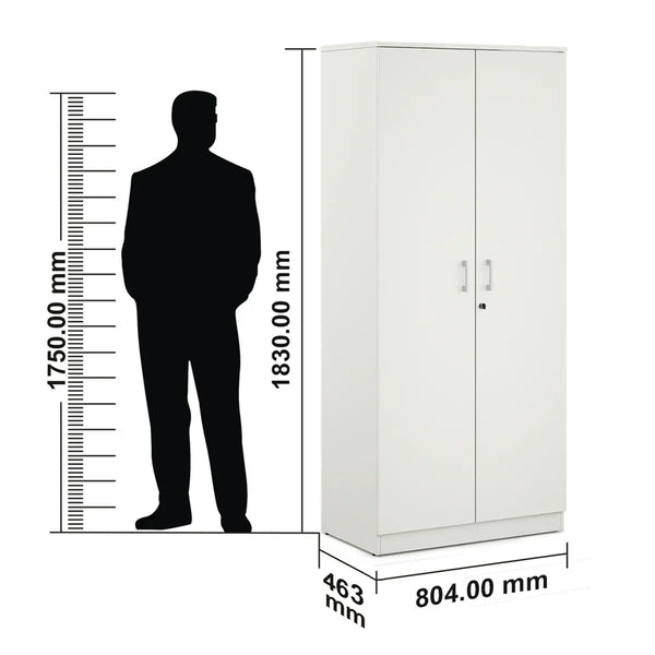 Prime 2 Door Wardrobe dimensions
