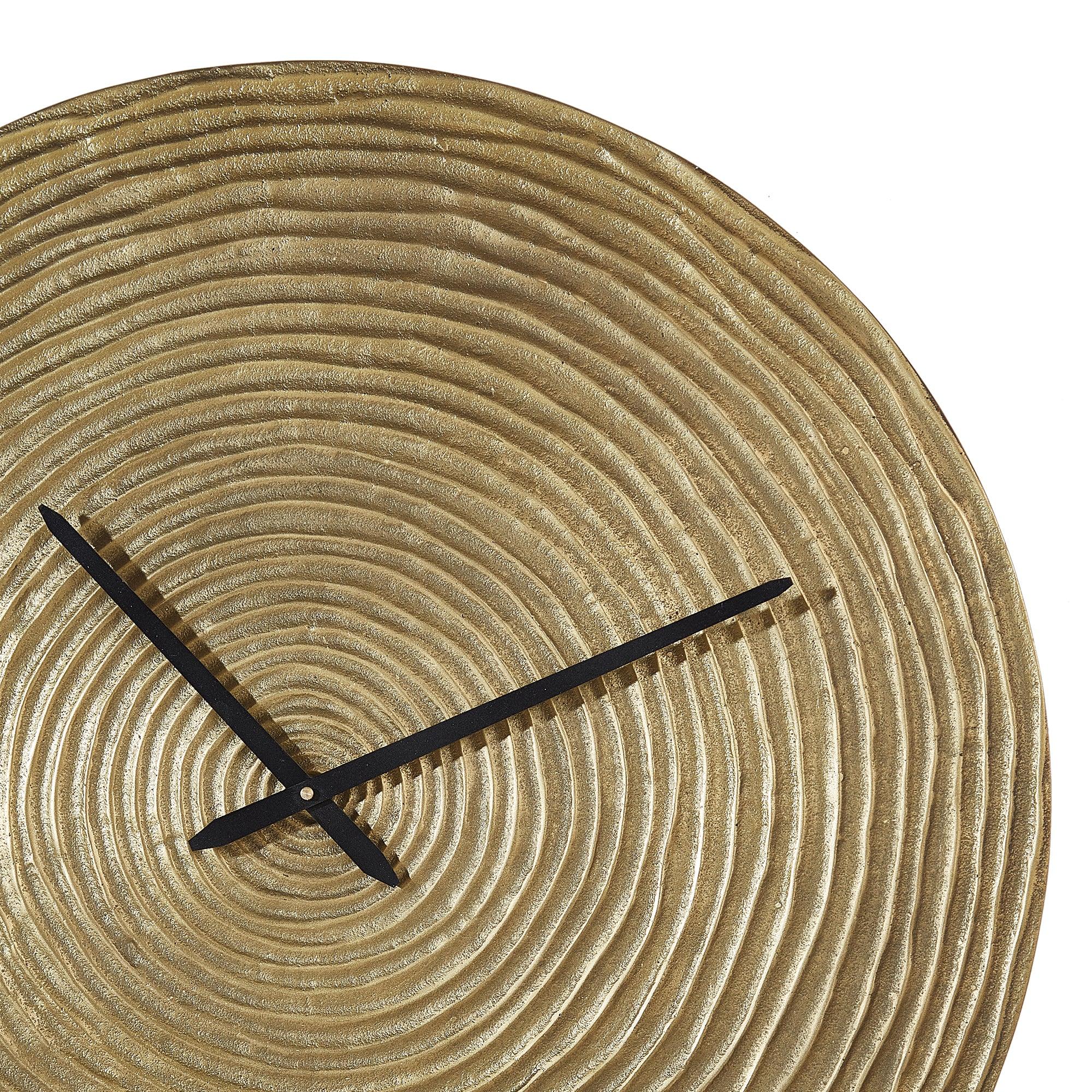 Magna Metal Clocks 58 Cm in Antique Gold Colour - HomeTown