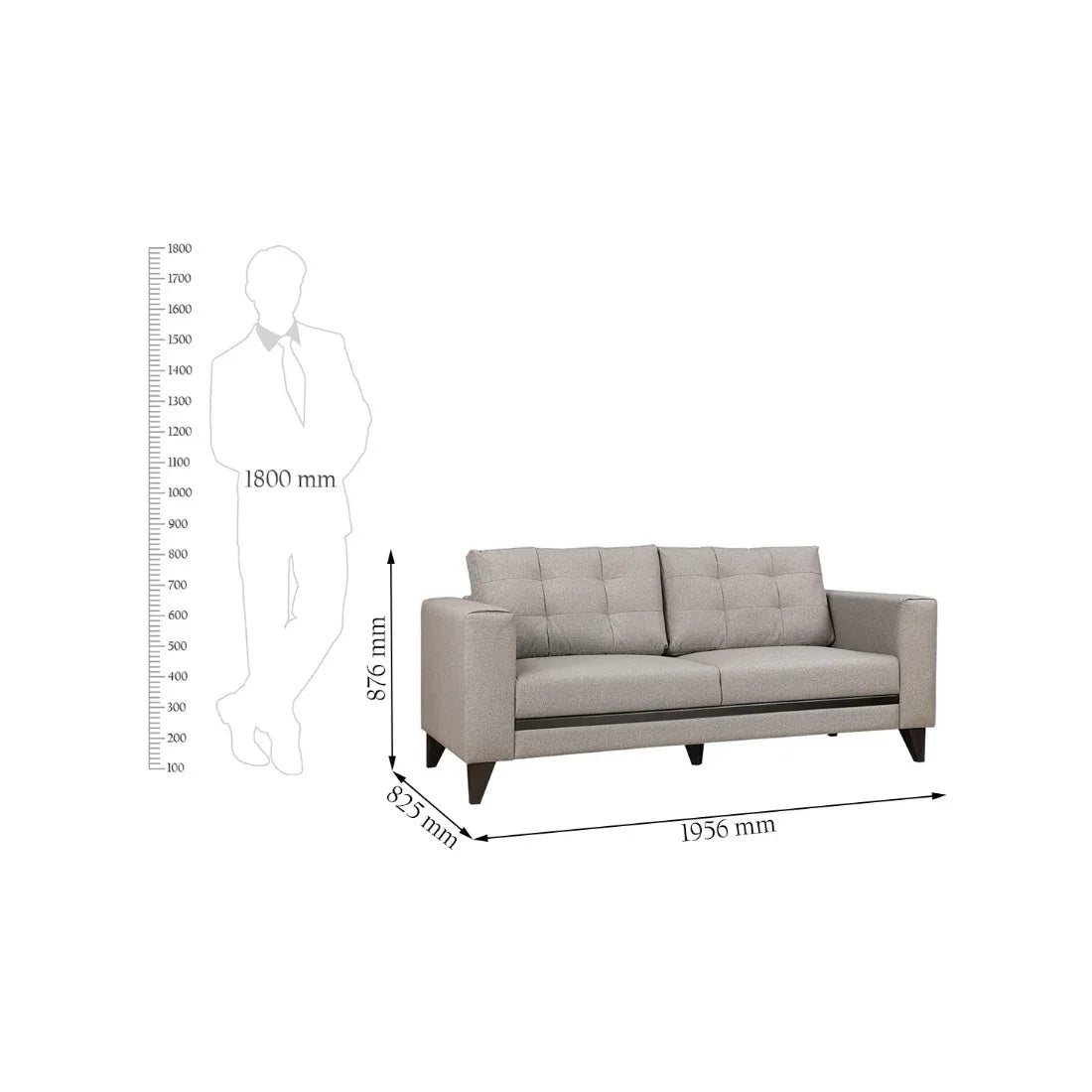 Garcia Fabric Sofa