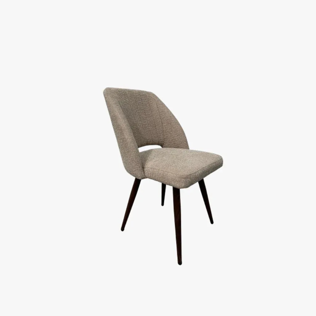 Terranova Sintered Stone 6 Seater Dining Set With Swivel Chair in Beige & Walnut Finish - HomeTown