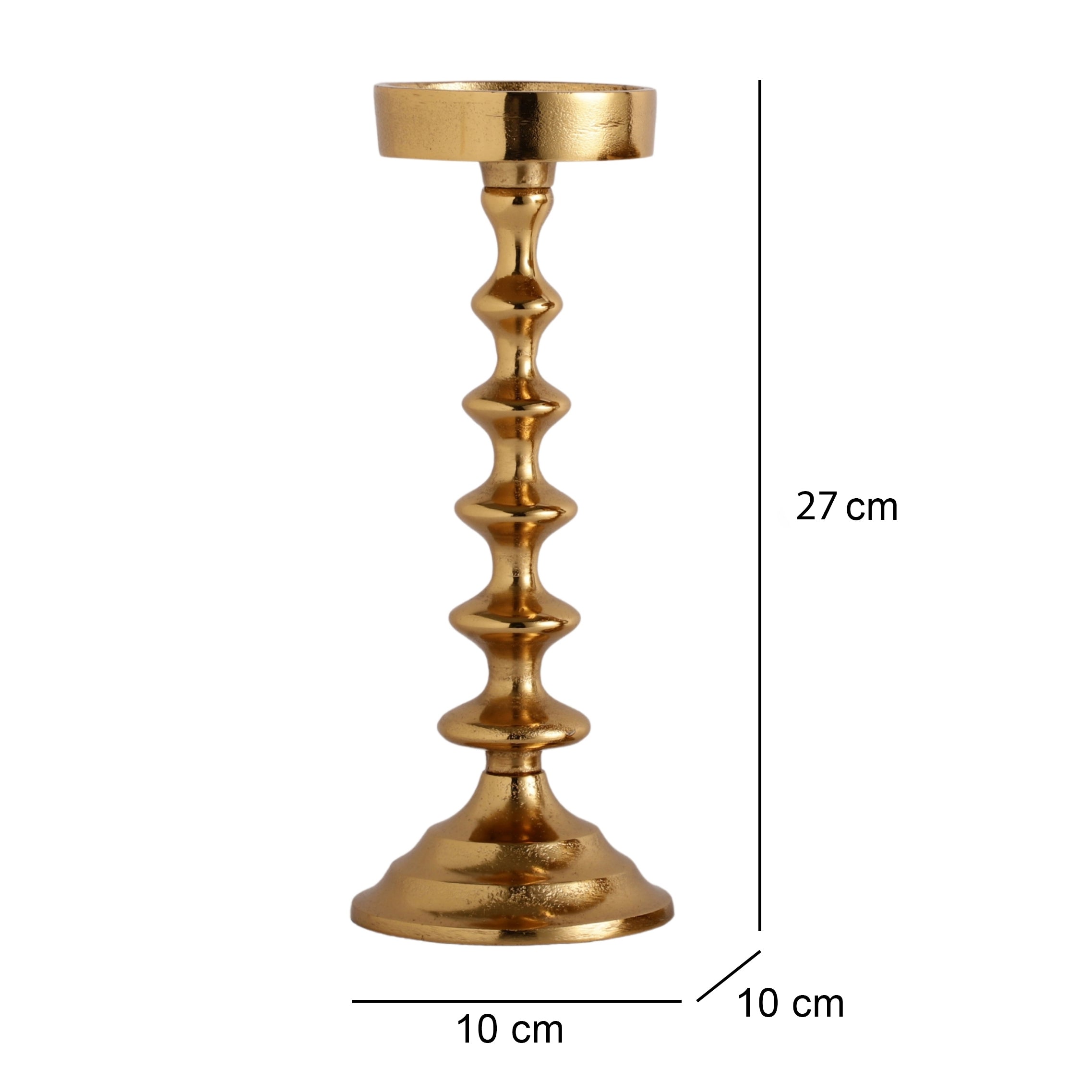 Ebon Whisper Gold Candle holders