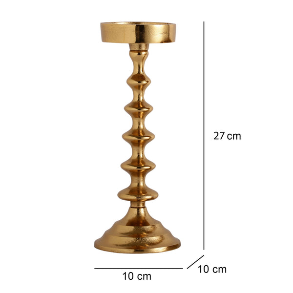 De Massion Ebon Whisper Gold Candle Holders dimensions