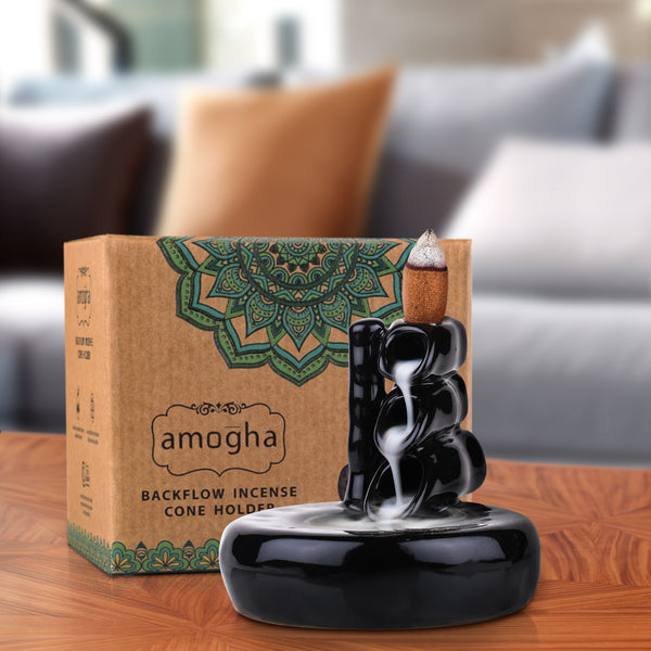 AMOGHA BCKFLW INCENSE CONE HLDR INBFH636 dimensions