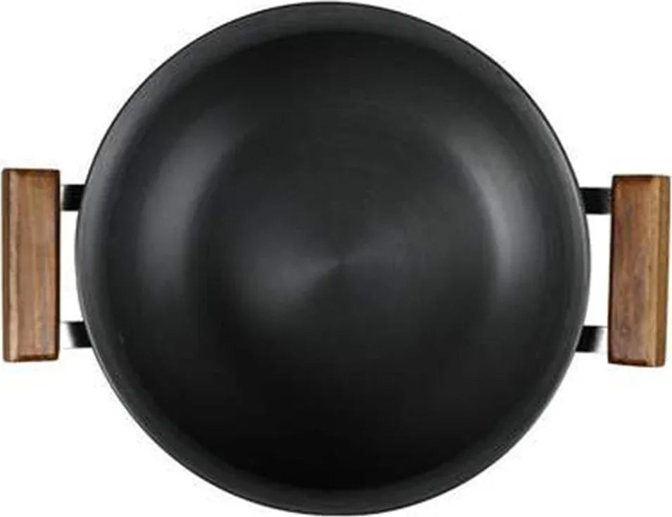 Ebony Hard Anodized Handi With Lid 24 Cm ,5Ltr ,3.25Mm Thickness in Black Colour - HomeTown