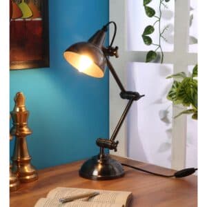Shiny Gold Adjustable Iron Study Lamp