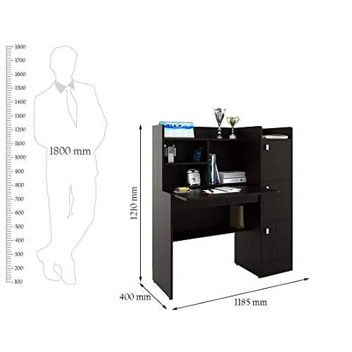 Ace Engineered Wood Study Table in Wenge Colour - HomeTown
