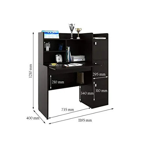 Ace Engineered Wood Study Table in Wenge Colour - HomeTown