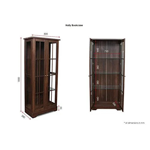 Holly Engineered Wood Book Shelf in Walnut Colour - HomeTown