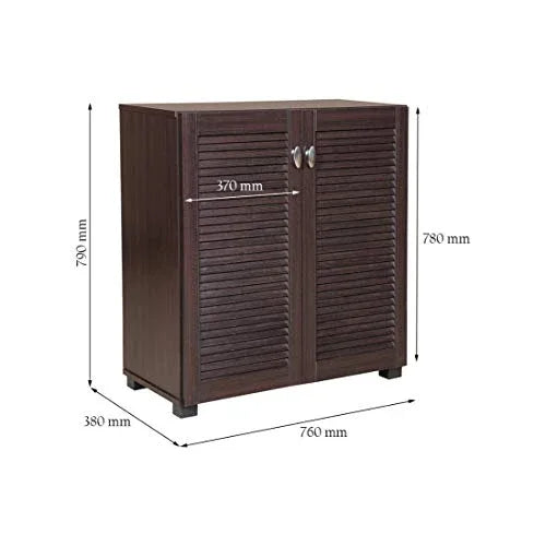Frisco Engineered Wood Shoe Rack in Wenge Colour - HomeTown