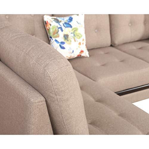 Garcia Fabric 5 Seater Sofa with Right Hand Side Lounger - HomeTown