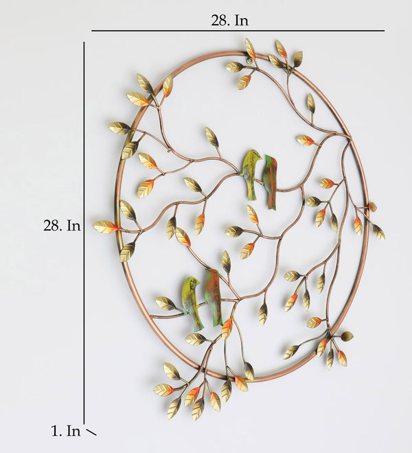 Vedas W Bird Tree Wall Decor dimensions