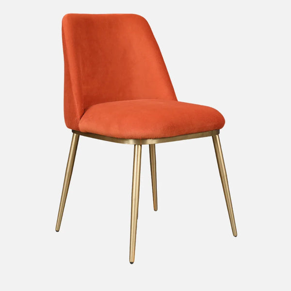 Palatine Metal Dining Chair in Rust Colour dimensions