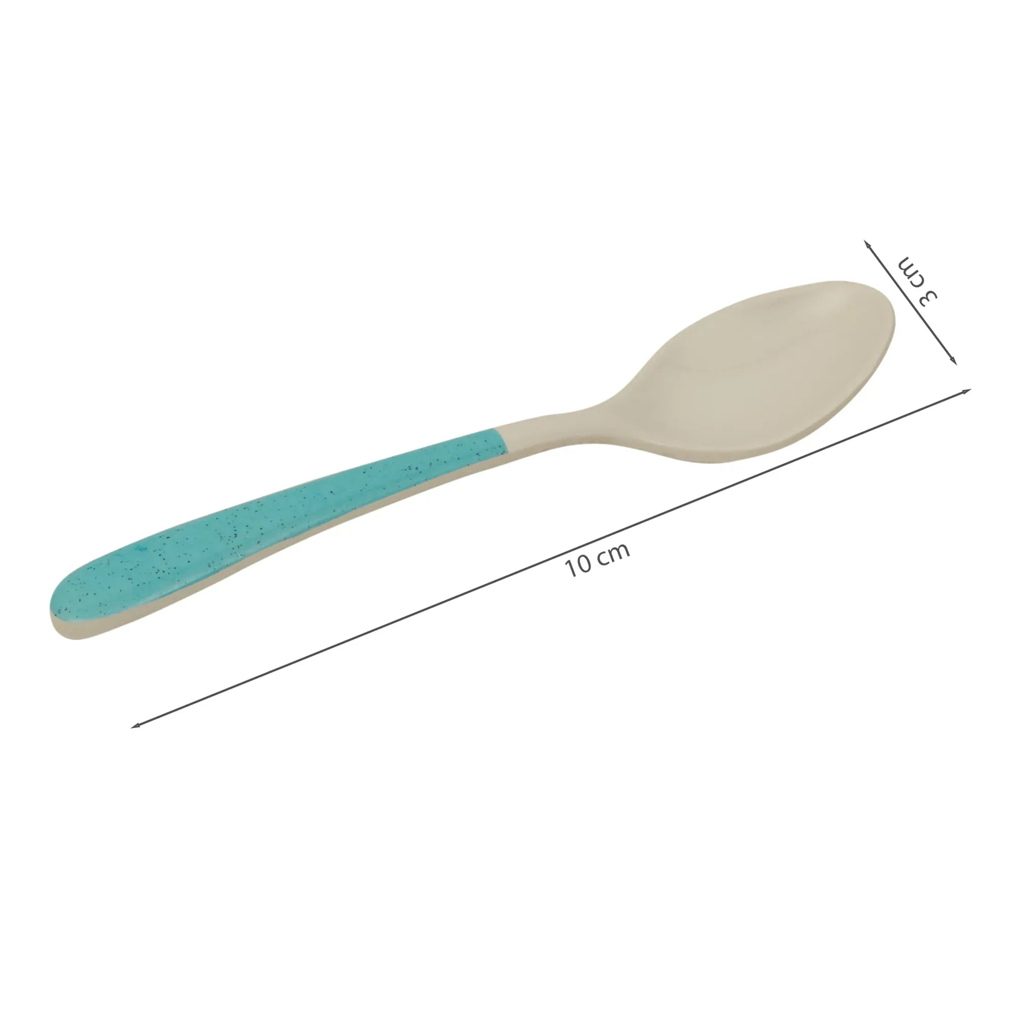 Emilia Melamine Speckles Table Spoon in Dusky Blue Colour - HomeTown
